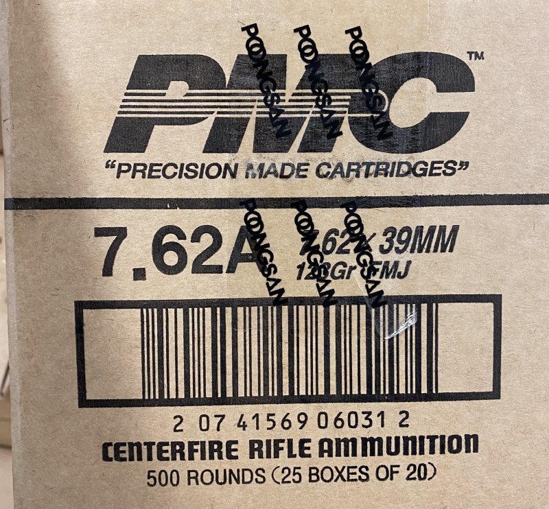 PMC 7.62x39 Brass Case - 500 rounds  Picture