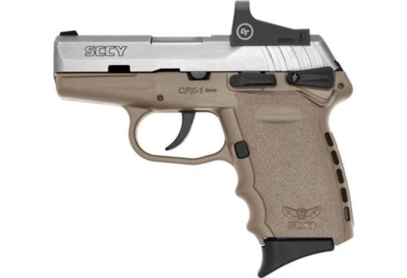 SCCY CPX1-TT W/RED DOT DAO 9MM 10RD SS/FDE W/SAFETY Picture